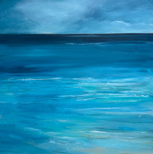 blue sea quiet and contemplative