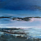 seascape pink evening sky reflections by artist Maggie Cochran