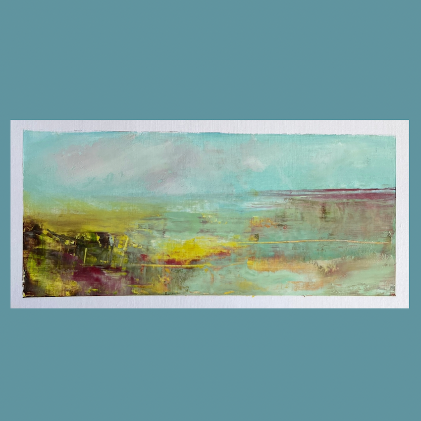 joyful coastal painting by artist Maggie Cochran