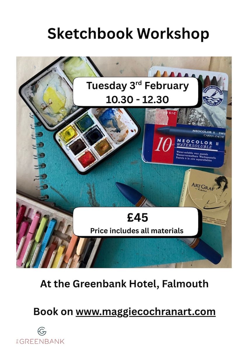 sketchbook workshop with riverside views in Falmouth