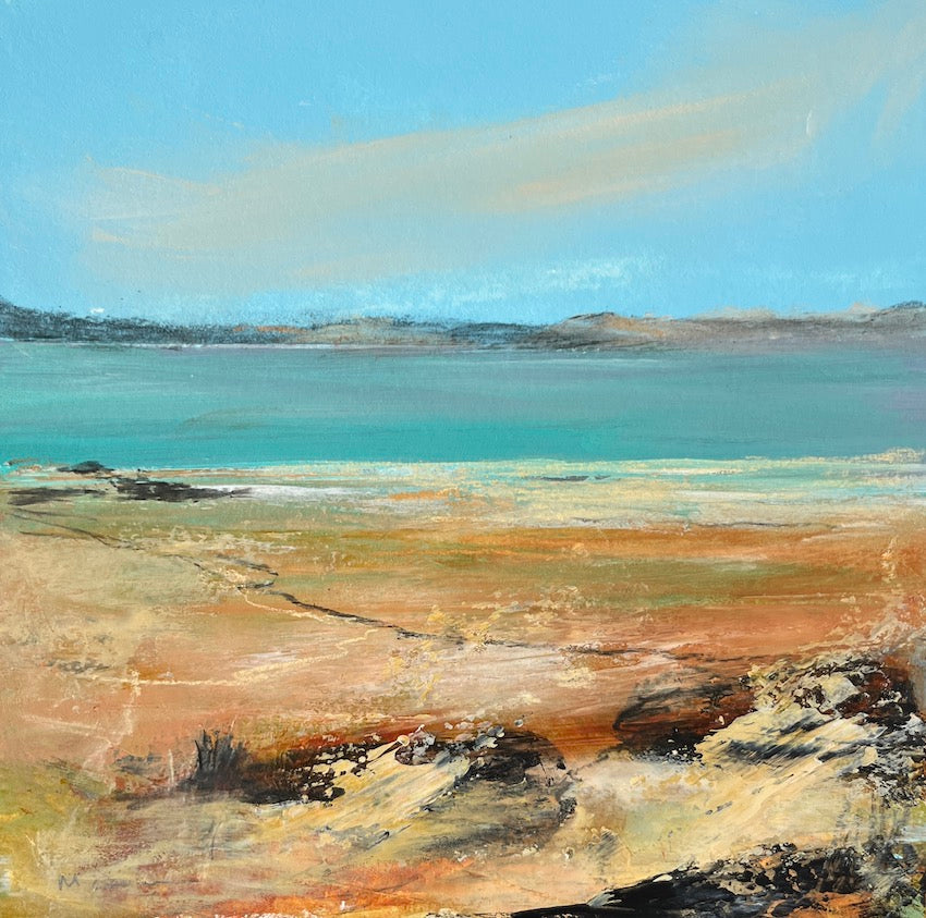 warm autumn day at the coast