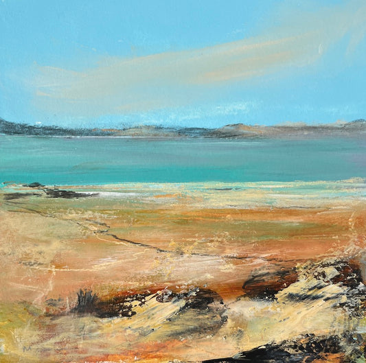 warm autumn day at the coast